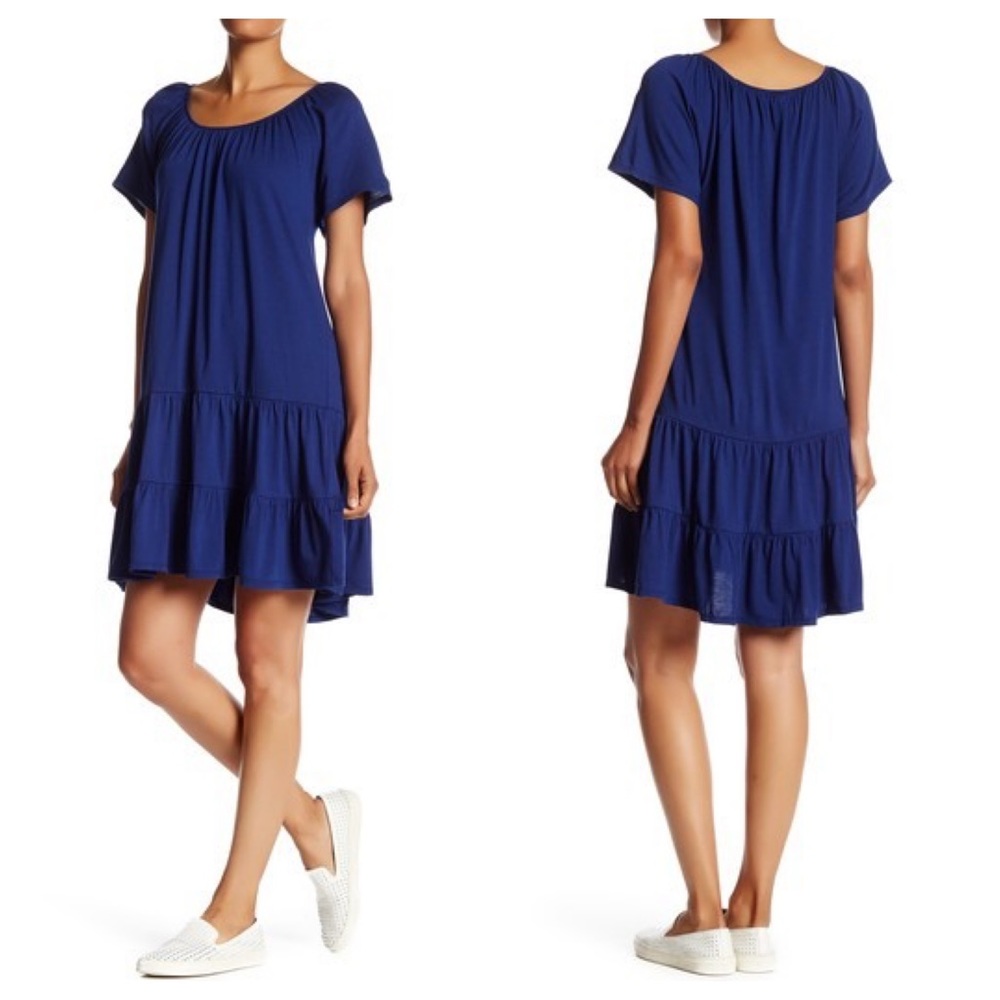 Soft Joie Balbina Flounce Dress Atlantic Blue